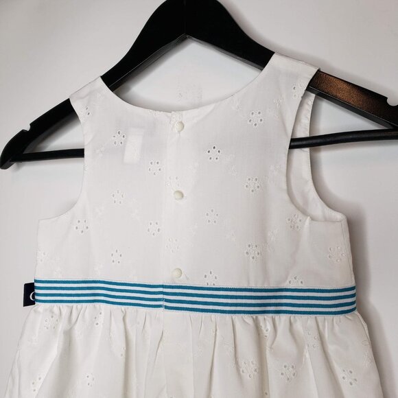 NWT Chaps Embroidered Floral Girl's Sunday Dress 6 - Picture 7 of 7